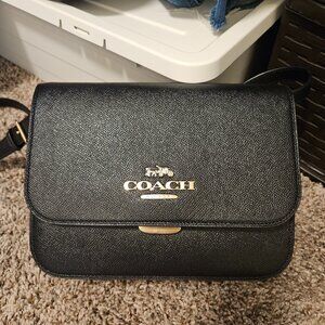 Coach C5632 Brynn Flap Crossbody Bag Black